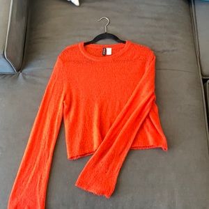 H&M Cropped Knit Long Sleeve
